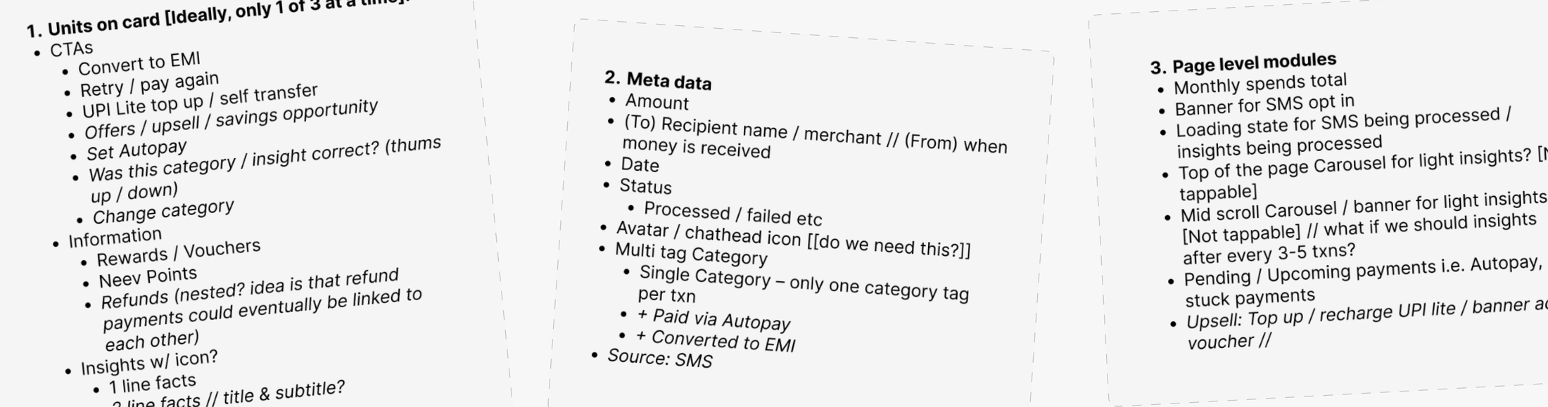 The metadata narrowed down to the essentials on a transaction