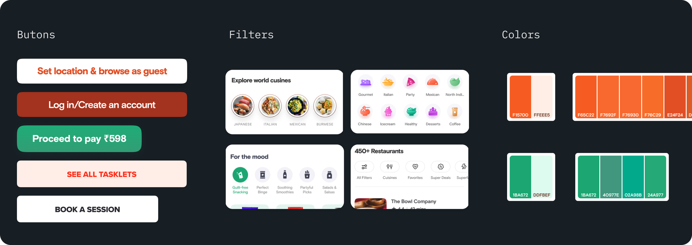 Audit showing several manifestations of the same UI needs